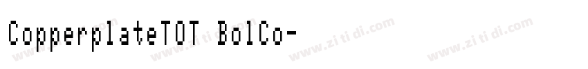 CopperplateTOT BolCo字体转换